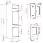 Mueble de cocina Kalmar blanco 8 piezas madera contrachapada de , Armarios de cocina - Ref: Foro24-3314791, Precio: 633,08 €,...