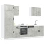 Mueble cocina Kalmar gris hormigón 7 pzas madera contrachapada de , Armarios de cocina - Ref: Foro24-3314785, Precio: 566,61 ...