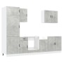 Mueble cocina Kalmar gris hormigón 7 pzas madera contrachapada de , Armarios de cocina - Ref: Foro24-3314785, Precio: 566,61 ...