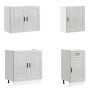 Mueble cocina Kalmar gris hormigón 7 pzas madera contrachapada de , Armarios de cocina - Ref: Foro24-3314785, Precio: 566,61 ...