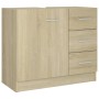 Armario para lavabo madera contrachapada color roble 63x30x54cm de vidaXL, Muebles de baño - Ref: Foro24-804187, Precio: 91,5...