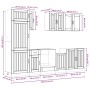 Mueble cocina Kalmar roble marrón 8 pzas madera contrachapada de , Armarios de cocina - Ref: Foro24-3314808, Precio: 618,06 €...
