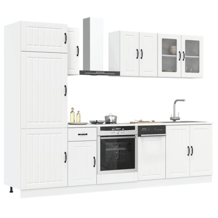 Mueble de cocina Kalmar blanco 8 piezas madera contrachapada de , Armarios de cocina - Ref: Foro24-3314801, Precio: 600,90 €,...
