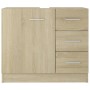 Armario para lavabo madera contrachapada color roble 63x30x54cm de vidaXL, Muebles de baño - Ref: Foro24-804187, Precio: 91,5...