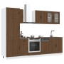 Mueble cocina Kalmar roble marrón 8 pzas madera contrachapada de , Armarios de cocina - Ref: Foro24-3314798, Precio: 629,05 €...