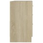 Armario para lavabo madera contrachapada color roble 63x30x54cm de vidaXL, Muebles de baño - Ref: Foro24-804187, Precio: 91,5...