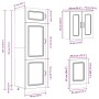 Mueble cocina Kalmar roble marrón 8 pzas madera contrachapada de , Armarios de cocina - Ref: Foro24-3314798, Precio: 629,05 €...