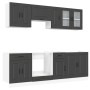 Mueble de cocina Kalmar negra 8 piezas madera contrachapada de , Armarios de cocina - Ref: Foro24-3314822, Precio: 595,09 €, ...