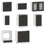 Mueble de cocina Kalmar negra 8 piezas madera contrachapada de , Armarios de cocina - Ref: Foro24-3314822, Precio: 595,09 €, ...