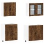Mueble cocina Kalmar roble ahumado 4 pzas madera contrachapada de , Armarios de cocina - Ref: Foro24-3314876, Precio: 299,52 ...
