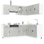 Mueble cocina Porto gris hormigón 11 pzas madera contrachapada de , Armarios de cocina - Ref: Foro24-3314965, Precio: 668,62 ...