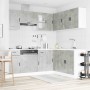 Mueble cocina Porto gris hormigón 11 pzas madera contrachapada de , Armarios de cocina - Ref: Foro24-3314965, Precio: 668,62 ...