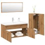 Juego de muebles baño 4 piezas madera ingeniería roble artisan de , Muebles de baño - Ref: Foro24-3328602, Precio: 289,47 €, ...