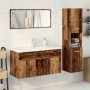 Juego de muebles de baño 4 piezas madera ingeniería envejecida de , Muebles de baño - Ref: Foro24-3328599, Precio: 337,42 €, ...
