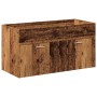 Juego de muebles de baño 4 piezas madera ingeniería envejecida de , Muebles de baño - Ref: Foro24-3328599, Precio: 337,42 €, ...