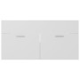 Armario para lavabo madera contrachapada blanco 90x38,5x46 cm de vidaXL, Muebles de baño - Ref: Foro24-804665, Precio: 34,07 ...