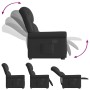 Sillón reclinable vertical de cuero sintético negro brillante de , Sillones - Ref: Foro24-3303418, Precio: 295,42 €, Descuent...