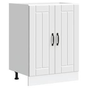 Mueble bajo fregadero Lucca madera contrachapada blanca de , Armarios de cocina - Ref: Foro24-853677, Precio: 76,88 €, Descue...