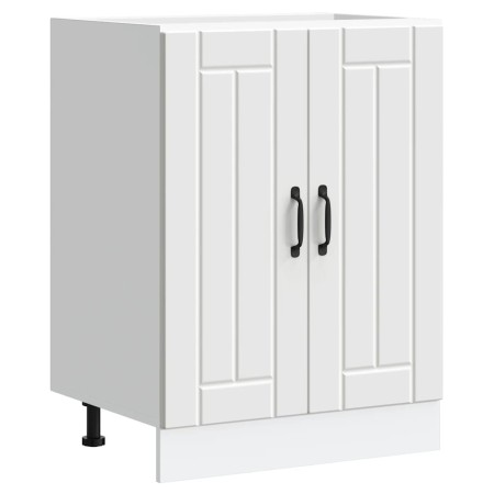 Mueble bajo fregadero Lucca madera contrachapada blanca de , Armarios de cocina - Ref: Foro24-853677, Precio: 76,88 €, Descue...