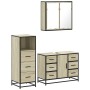 Set de muebles de baño 3 pzas madera contrachapada roble Sonoma de , Muebles de baño - Ref: Foro24-3301021, Precio: 269,02 €,...