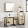 Set de muebles de baño 3 pzas madera contrachapada roble Sonoma de , Muebles de baño - Ref: Foro24-3301021, Precio: 269,02 €,...