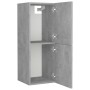 Armario de baño madera contrachapada gris hormigón 30x30x80 cm de vidaXL, Muebles de baño - Ref: Foro24-804992, Precio: 41,82...
