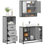 Set de muebles de baño 3 pzas madera contrachapada gris sonoma de , Muebles de baño - Ref: Foro24-3301063, Precio: 243,36 €, ...