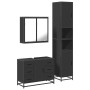 Juego de muebles de baño 3 pzas madera contrachapada negro de , Muebles de baño - Ref: Foro24-3301080, Precio: 343,42 €, Desc...