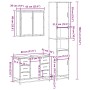 Juego de muebles de baño 3 pzas madera contrachapada negro de , Muebles de baño - Ref: Foro24-3301080, Precio: 343,42 €, Desc...