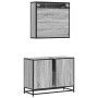 Set de muebles de baño 2 pzas madera contrachapada gris sonoma de , Muebles de baño - Ref: Foro24-3300943, Precio: 153,34 €, ...