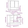 Set de muebles de baño 2 pzas madera contrachapada gris sonoma de , Muebles de baño - Ref: Foro24-3300943, Precio: 153,34 €, ...