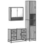Set de muebles de baño 3 pzas madera contrachapada gris sonoma de , Muebles de baño - Ref: Foro24-3301113, Precio: 350,45 €, ...