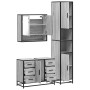 Set de muebles de baño 3 pzas madera contrachapada gris sonoma de , Muebles de baño - Ref: Foro24-3301113, Precio: 350,45 €, ...