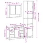 Set de muebles de baño 3 pzas madera contrachapada gris sonoma de , Muebles de baño - Ref: Foro24-3301113, Precio: 350,45 €, ...