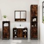 Set de muebles baño 3 pzas madera contrachapada roble ahumado de , Muebles de baño - Ref: Foro24-3301002, Precio: 221,96 €, D...