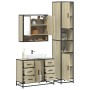 Set de muebles de baño 3 pzas madera contrachapada roble Sonoma de , Muebles de baño - Ref: Foro24-3301111, Precio: 333,23 €,...