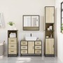 Set de muebles de baño 3 pzas madera contrachapada roble Sonoma de , Muebles de baño - Ref: Foro24-3301111, Precio: 333,23 €,...