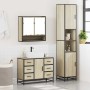 Set de muebles de baño 3 pzas madera contrachapada roble Sonoma de , Muebles de baño - Ref: Foro24-3301111, Precio: 333,23 €,...