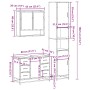 Set de muebles de baño 3 pzas madera contrachapada roble Sonoma de , Muebles de baño - Ref: Foro24-3301111, Precio: 333,23 €,...