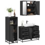 Juego de muebles de baño 3 pzas madera contrachapada negro de , Muebles de baño - Ref: Foro24-3300960, Precio: 268,63 €, Desc...