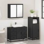 Juego de muebles de baño 3 pzas madera contrachapada negro de , Muebles de baño - Ref: Foro24-3300960, Precio: 268,63 €, Desc...
