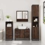 Set de muebles baño 3 pzas madera contrachapada roble marrón de , Muebles de baño - Ref: Foro24-3301054, Precio: 283,42 €, De...