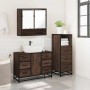 Set de muebles baño 3 pzas madera contrachapada roble marrón de , Muebles de baño - Ref: Foro24-3301054, Precio: 283,42 €, De...