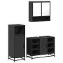 Juego de muebles de baño 3 pzas madera contrachapada negro de , Muebles de baño - Ref: Foro24-3301000, Precio: 229,14 €, Desc...