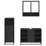 Juego de muebles de baño 3 pzas madera contrachapada negro de , Muebles de baño - Ref: Foro24-3301000, Precio: 229,14 €, Desc...
