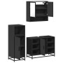 Juego de muebles de baño 3 pzas madera contrachapada negro de , Muebles de baño - Ref: Foro24-3301000, Precio: 229,14 €, Desc...