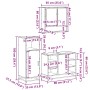 Juego de muebles de baño 3 pzas madera contrachapada negro de , Muebles de baño - Ref: Foro24-3301000, Precio: 229,14 €, Desc...