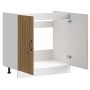 Mueble bajo para fregadero Lucca madera artesanal de roble de , Armarios de cocina - Ref: Foro24-853696, Precio: 87,57 €, Des...