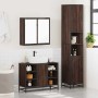 Set de muebles baño 3 pzas madera contrachapada roble marrón de , Muebles de baño - Ref: Foro24-3301094, Precio: 267,70 €, De...