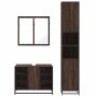 Set de muebles baño 3 pzas madera contrachapada roble marrón de , Muebles de baño - Ref: Foro24-3301094, Precio: 267,70 €, De...